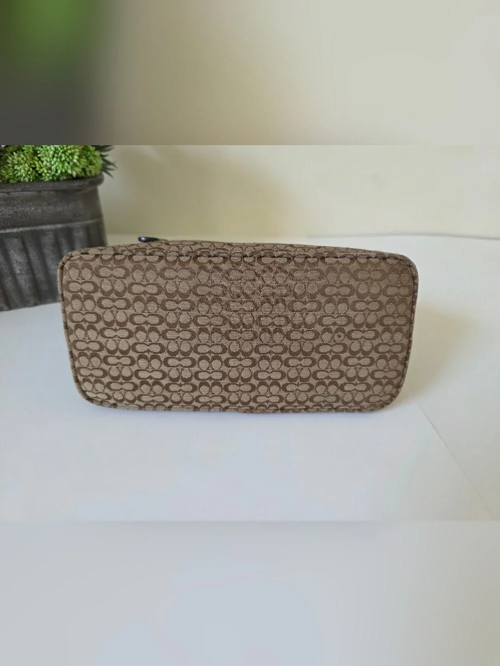 Coach Hamptons Soho Mini Signature Jacquard Baguette Shoulder Bag Y2k - Picture 6 of 12